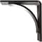 Ekena Millwork Morris Steel Bracket, Antiqued Warm Silver 3"W x 6"D x 6"H BKTM03X06X06MOAWS - alternate 10